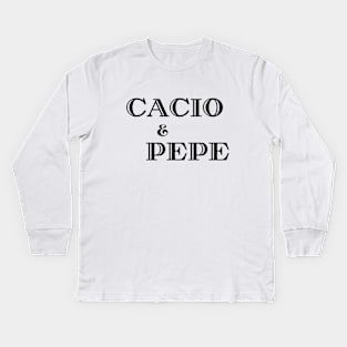 Cacio e pepe Kids Long Sleeve T-Shirt